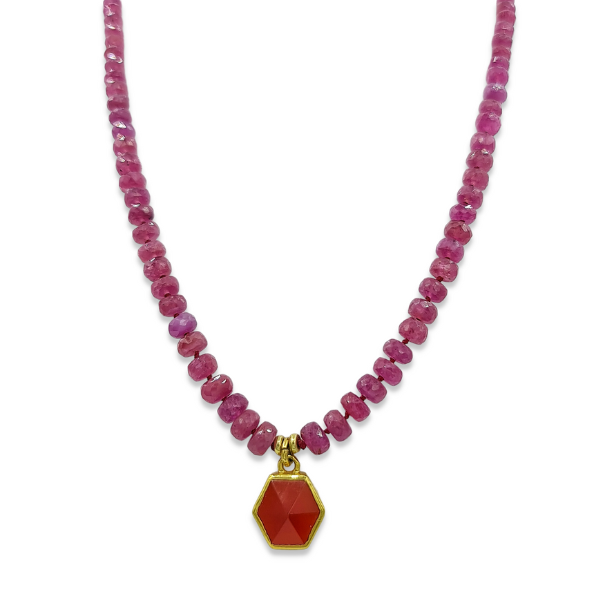 image Beads, silk and gemstones