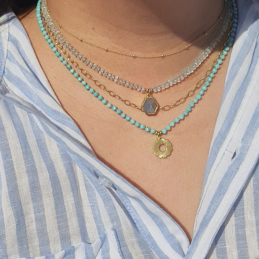 image Beads, silk and gemstones