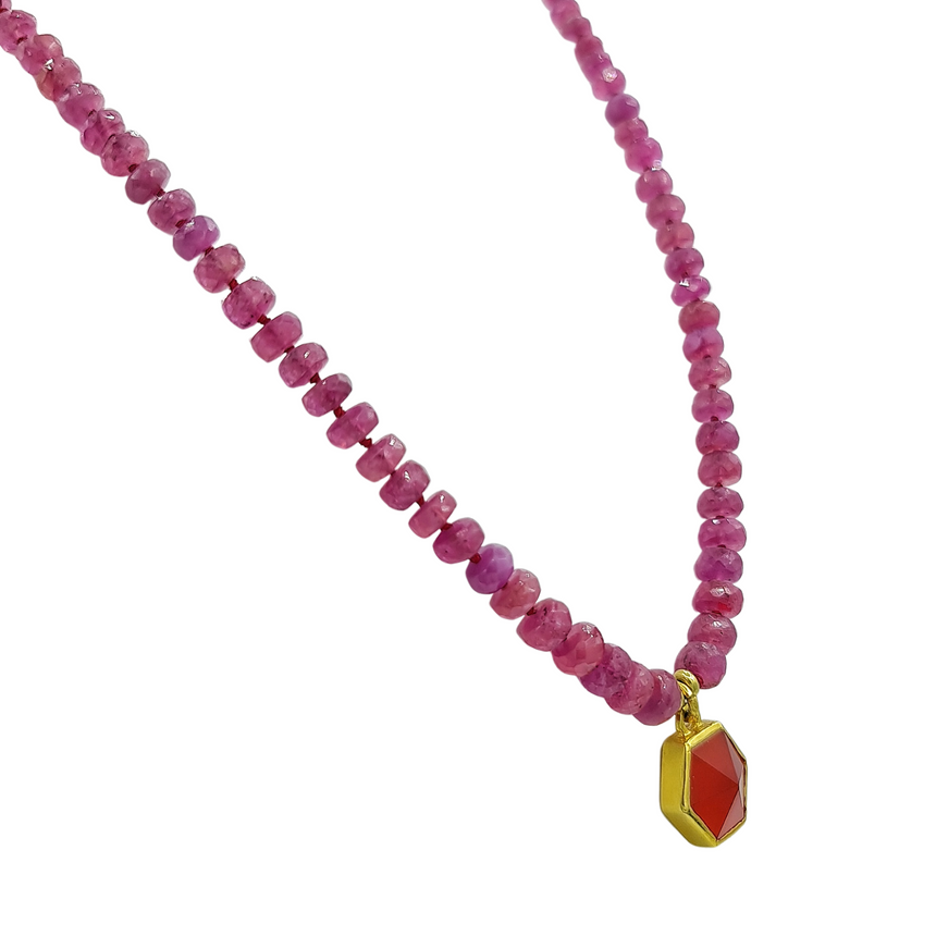 image Beads, silk and gemstones