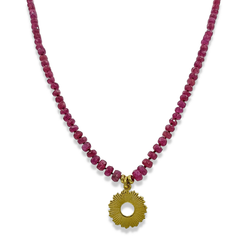 image Beads, silk and gemstones