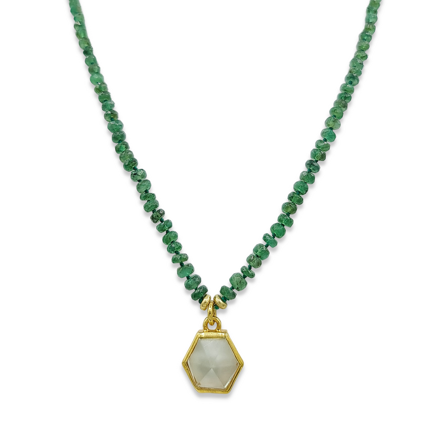 image Beads, silk and gemstones