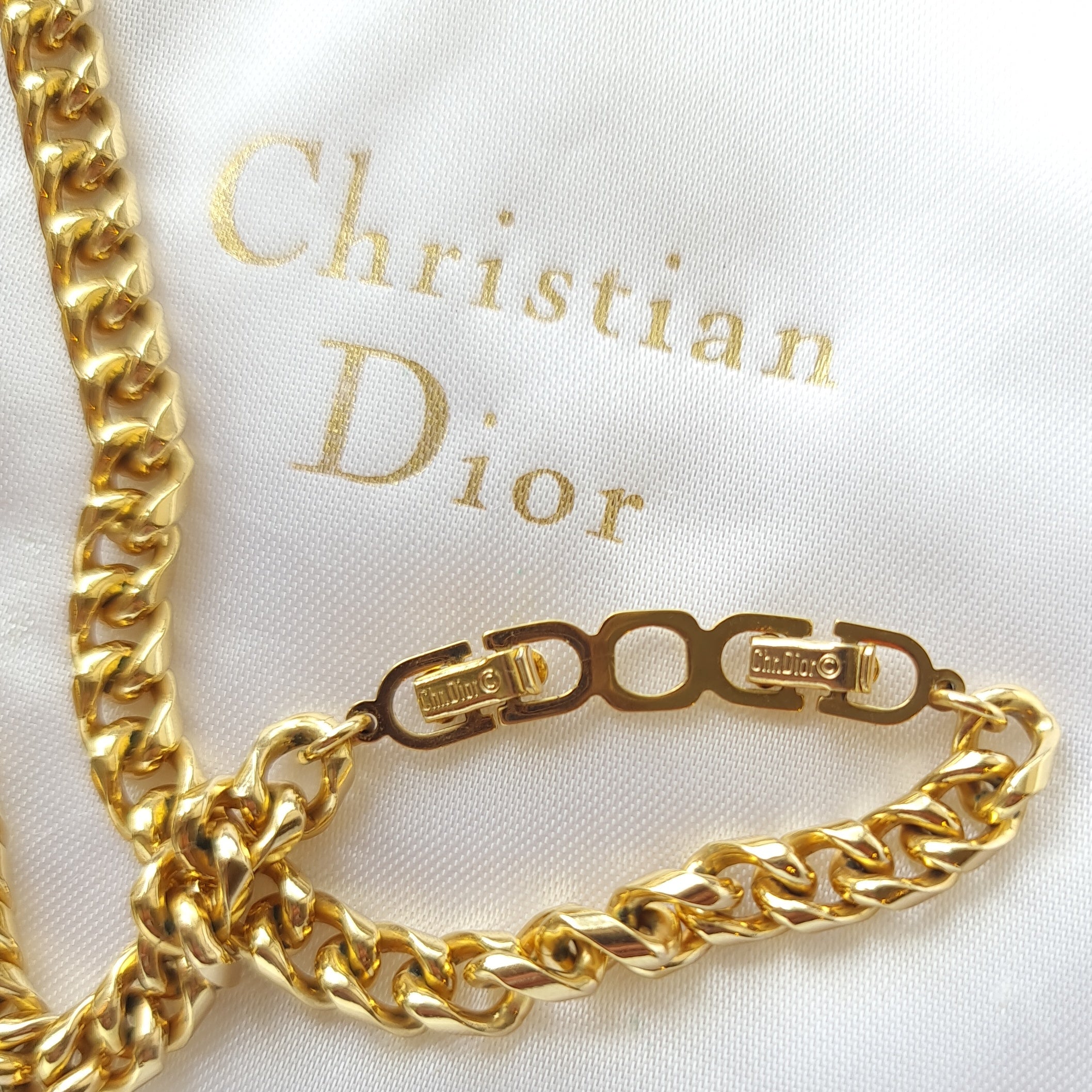 アクセサリー Vintage Christian Dior Chain Necklace Vintage Christian Dior Necklace, Chain Necklace Gold, Choker